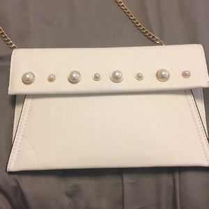 White Evening Bag